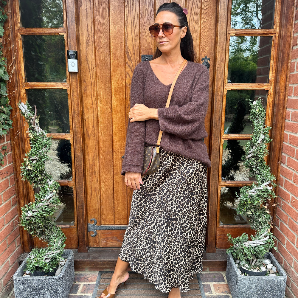 Tali Leopard Skirt