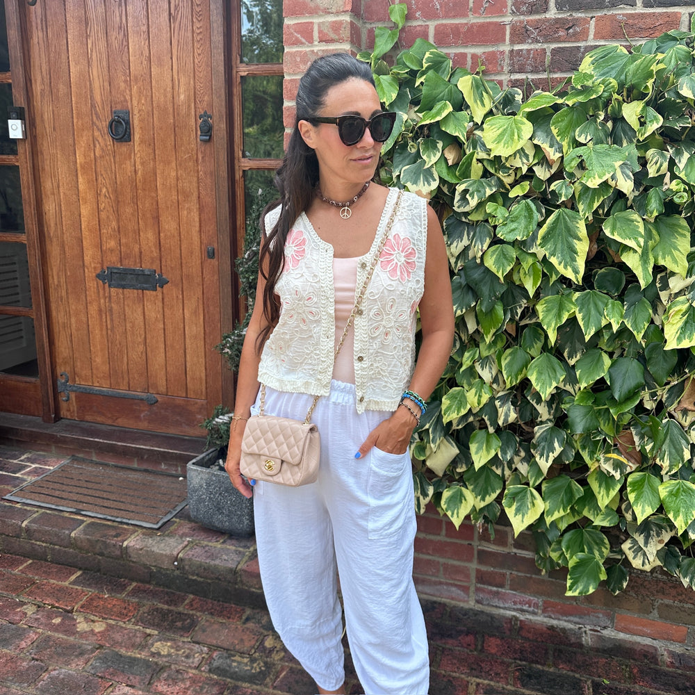 Daisy crochet waistcoat