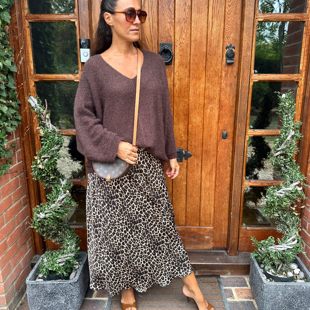 Tali Leopard Skirt