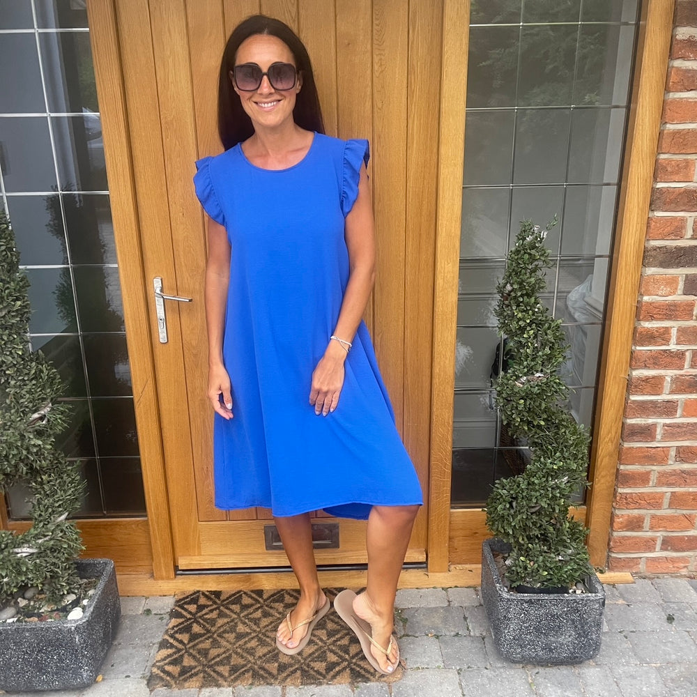 Bertie Button Dress - Blush Boutique Essex