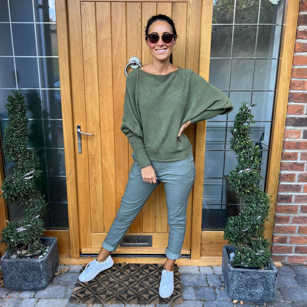 Sammie Ribbed Jumper - Blush Boutique Essex