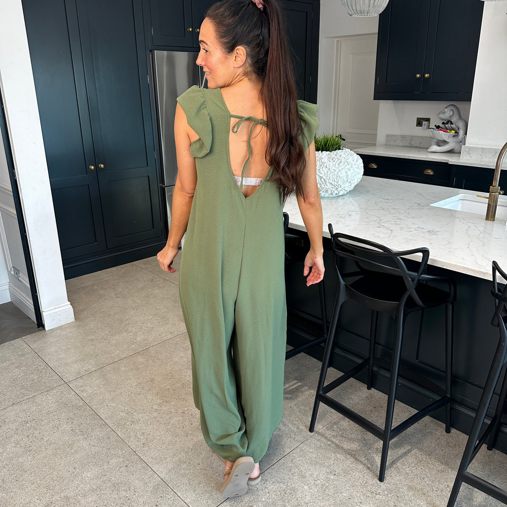 Blair Ruffle Jumpsuit - Blush Boutique Essex
