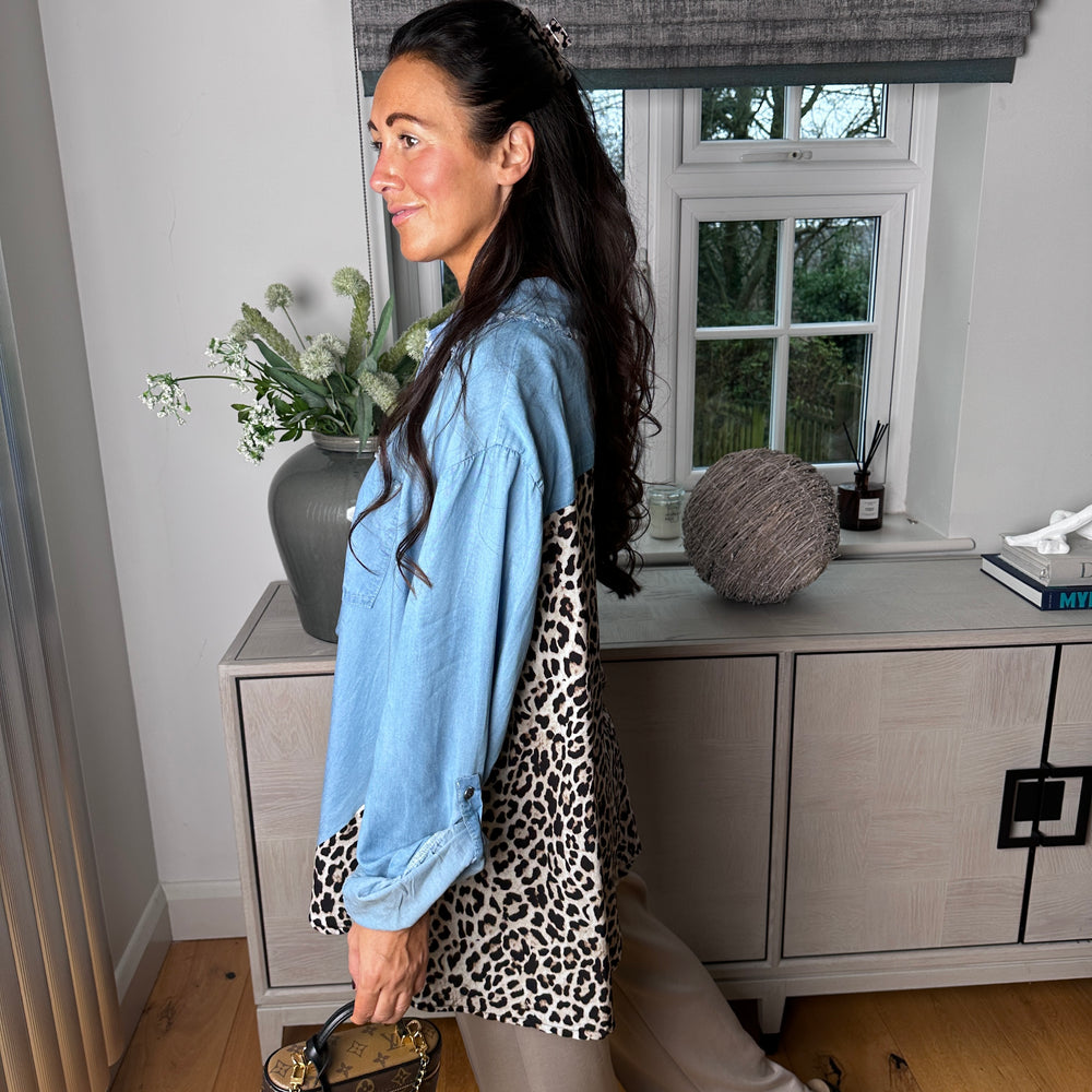 Cori Denim Shirt - Blush Boutique Essex