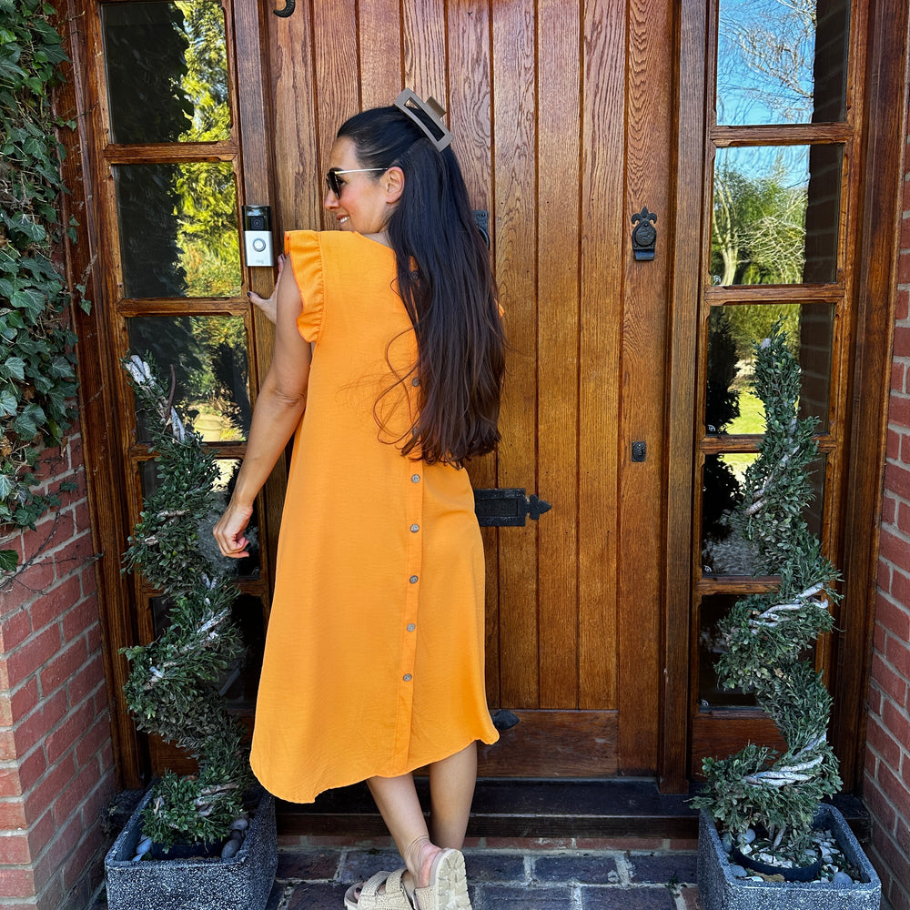 Bertie Button Dress - Blush Boutique Essex