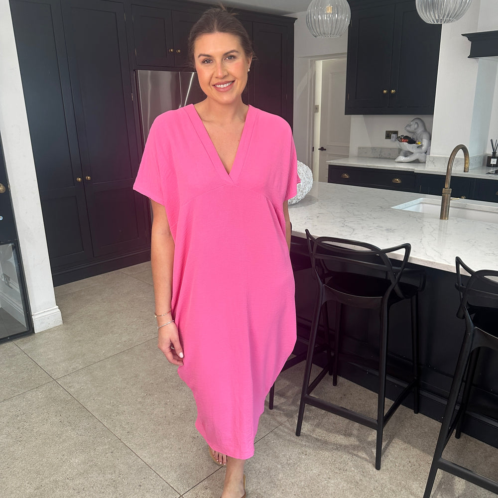 Faith V Neck Dress - Blush Boutique Essex
