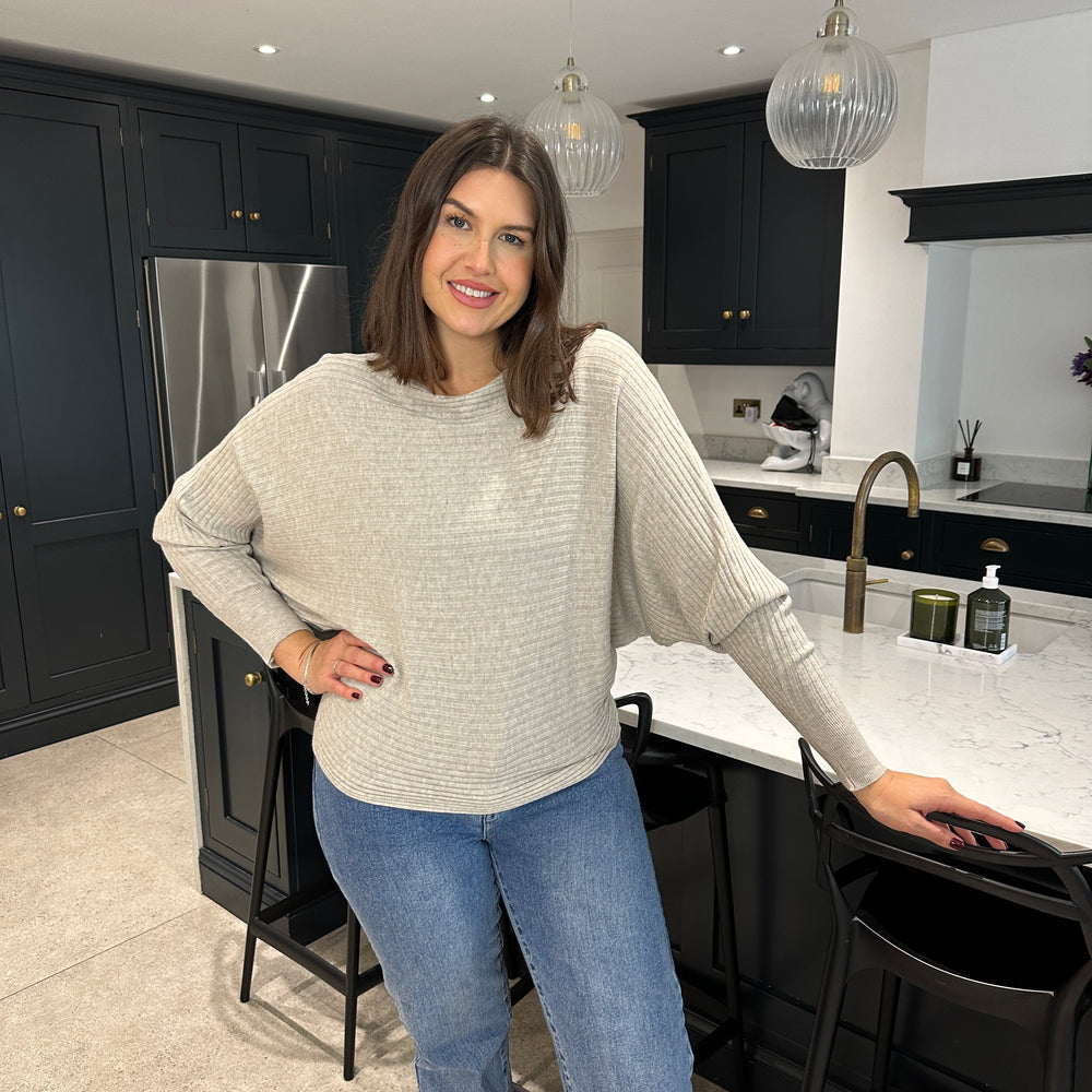 Sammie Ribbed Jumper - Blush Boutique Essex