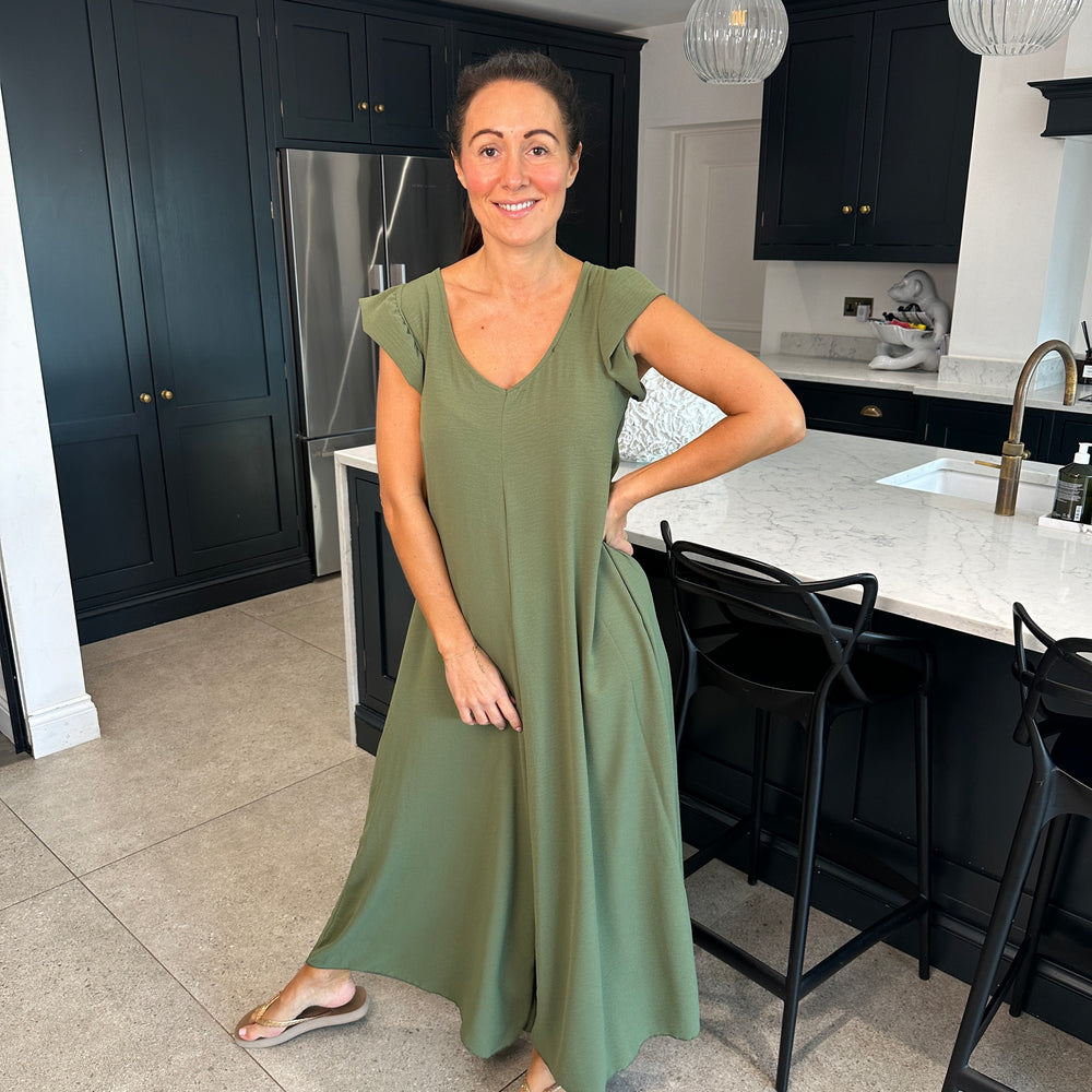 Blair Ruffle Jumpsuit - Blush Boutique Essex