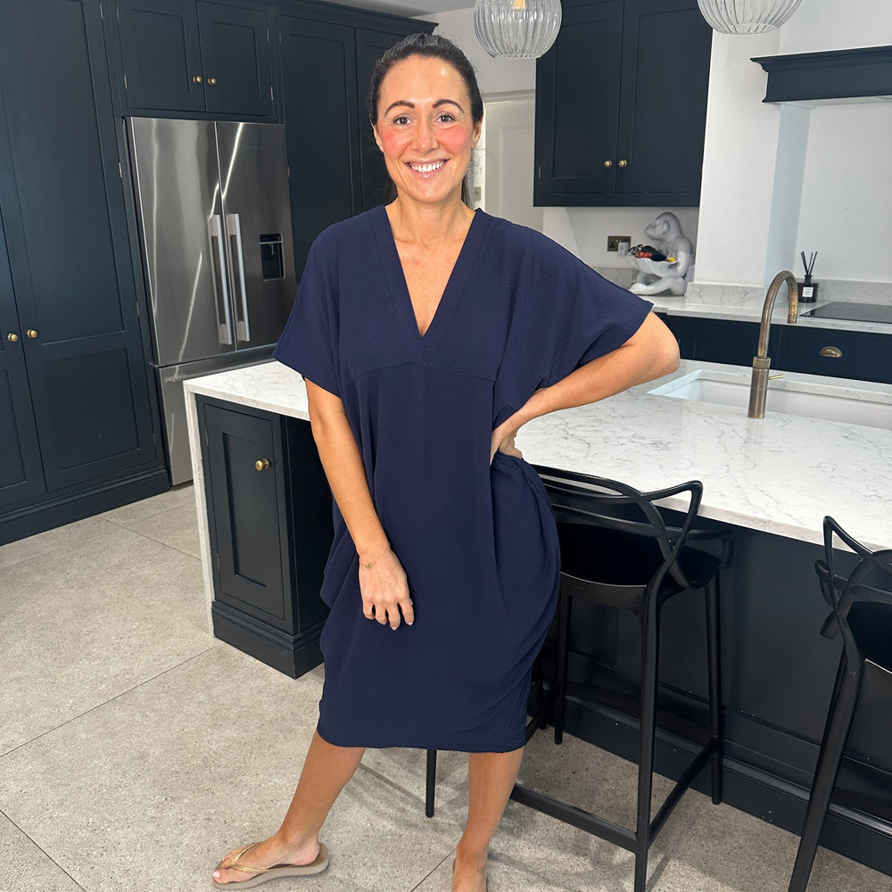 Faith V Neck Dress - Blush Boutique Essex