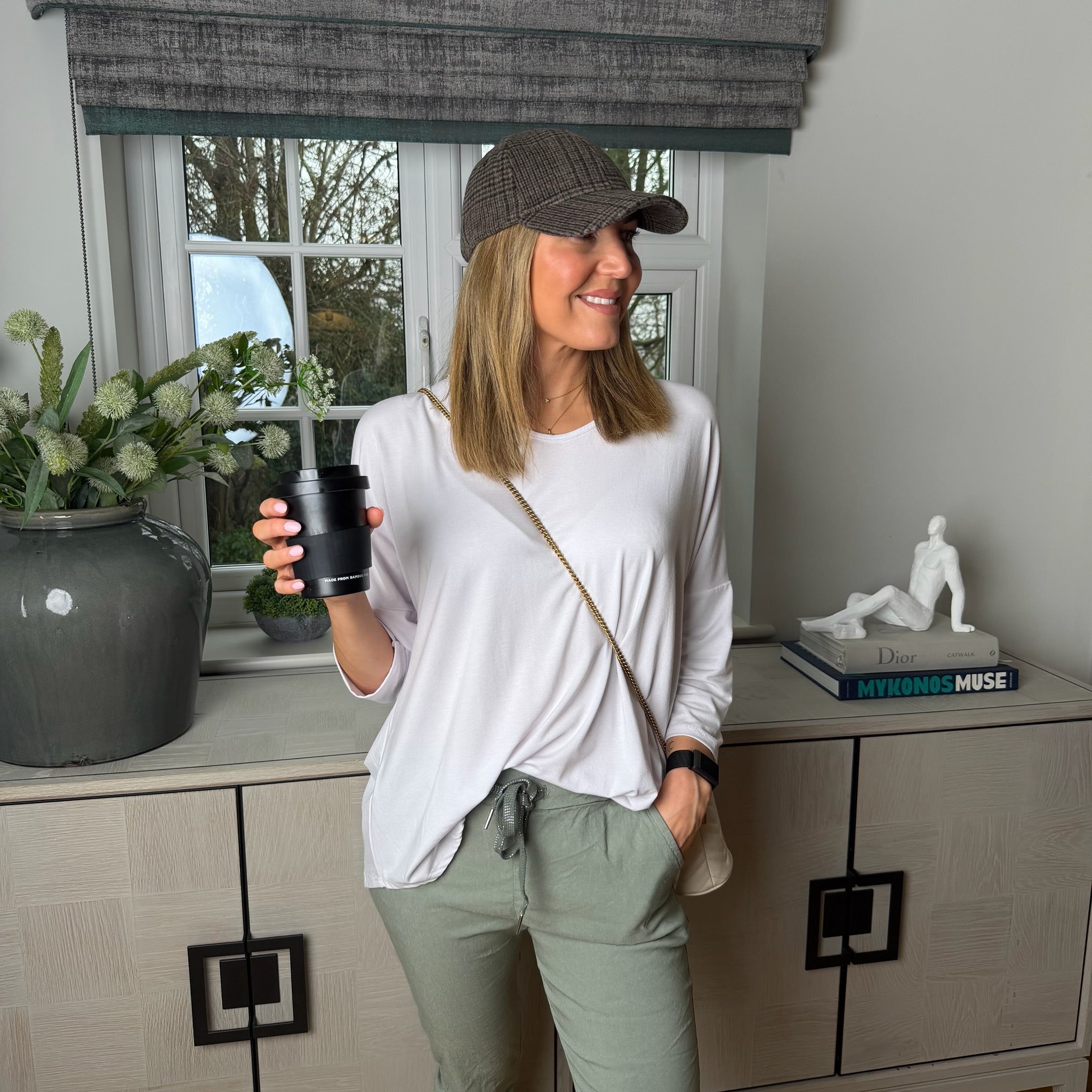 Long Sleeve Jamie Jersey T-Shirt - Blush Boutique Essex