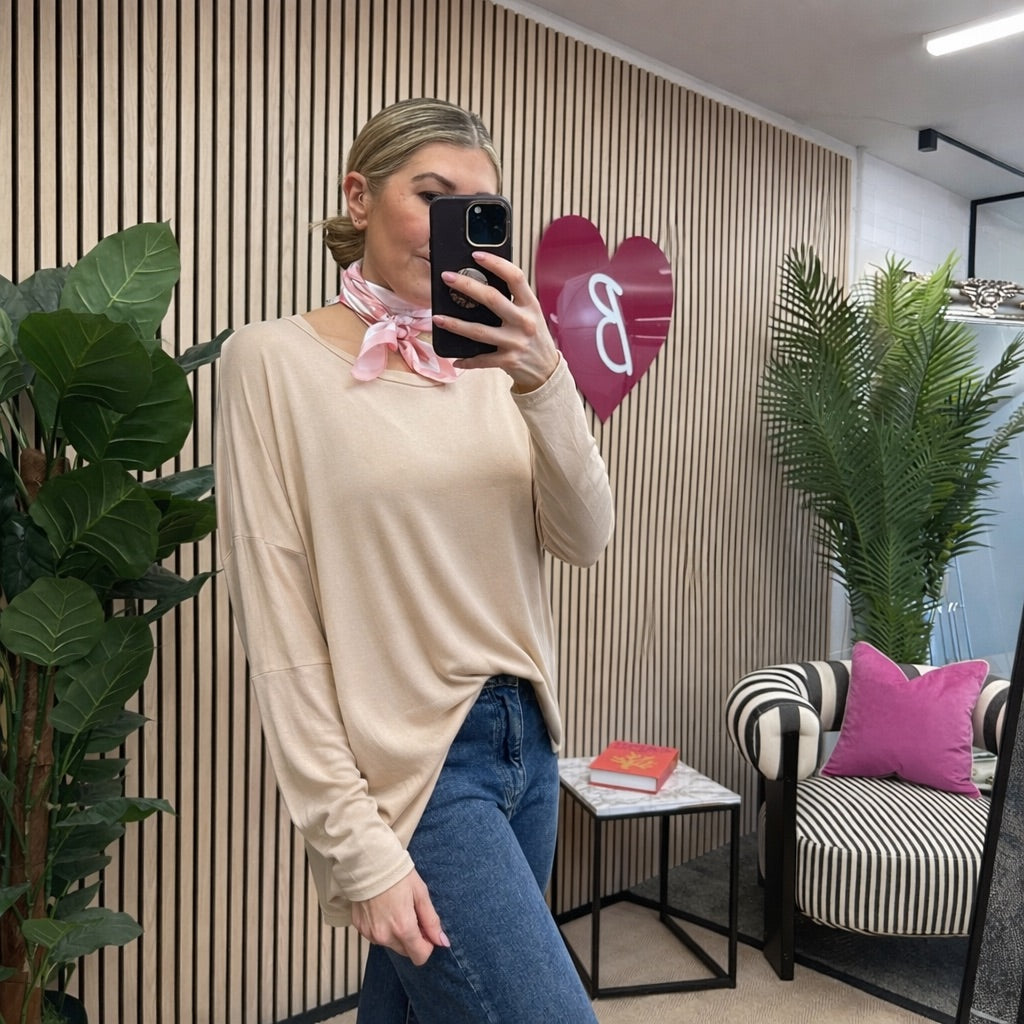 Cazz Slub Top - Blush Boutique Essex