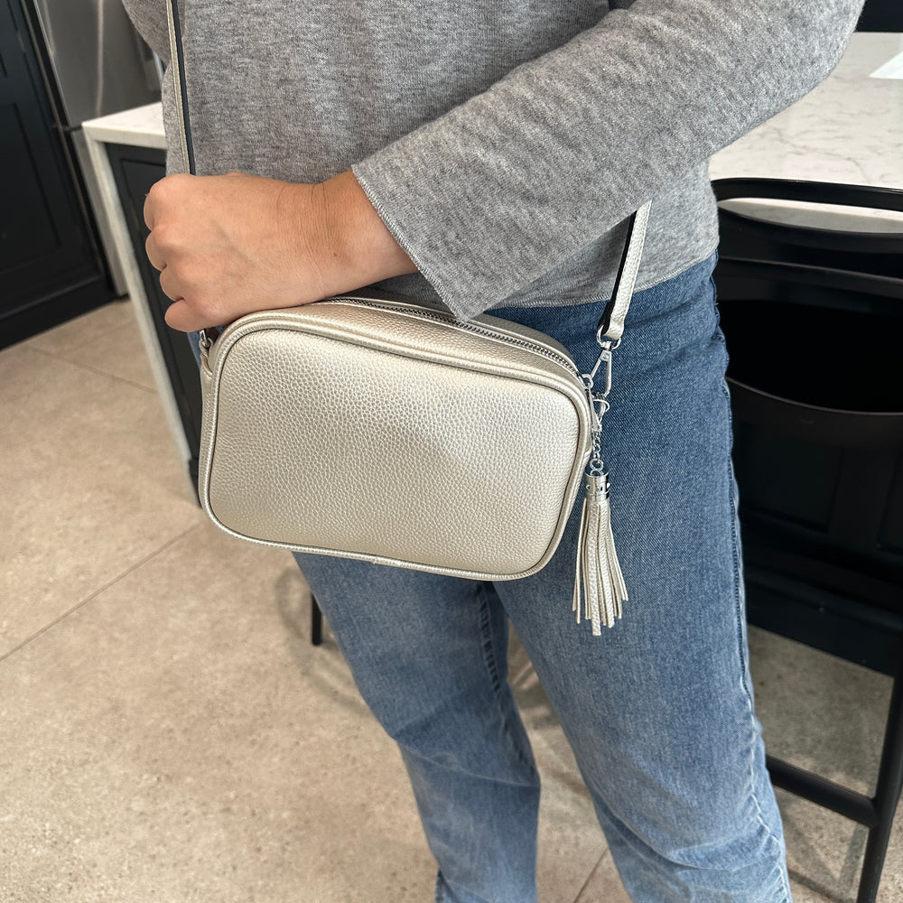 Cross Body Tassel Bag - Blush Boutique Essex
