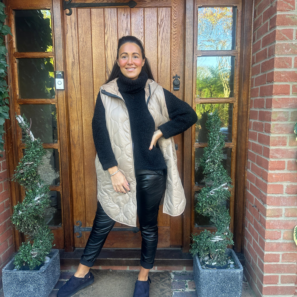 Love Quilted Body Warmer - Blush Boutique Essex