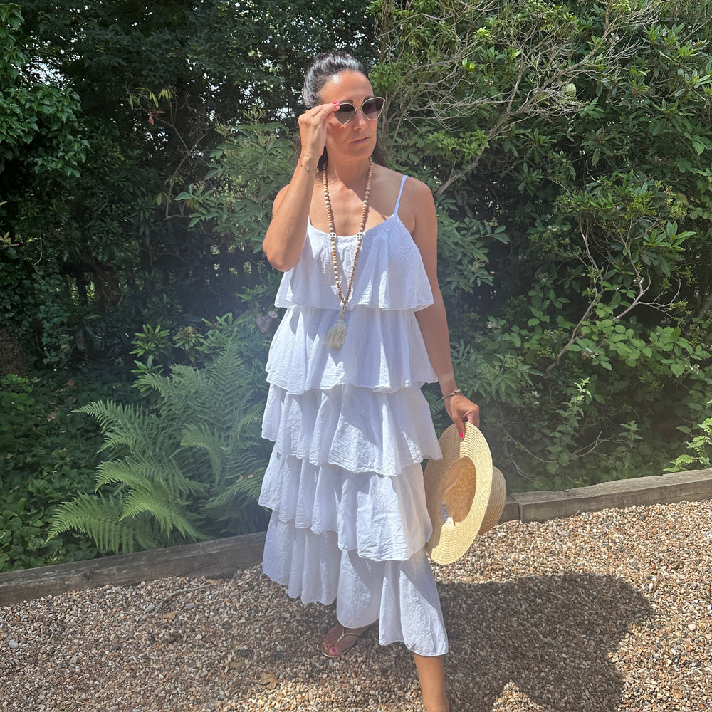 Violet Ruffle Dress