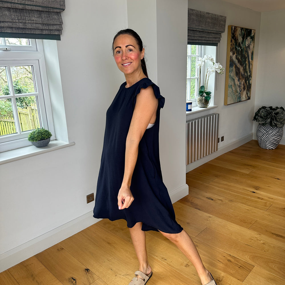 Bertie Button Dress - Blush Boutique Essex