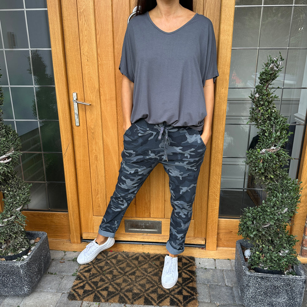 Carli Camo Magic Trousers - Blush Boutique Essex