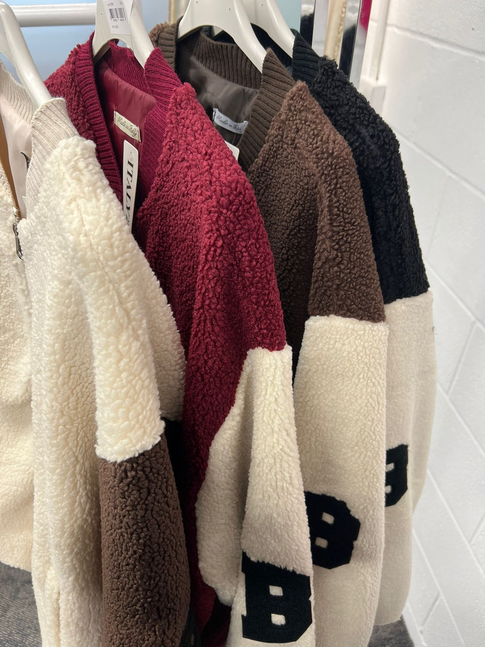 Bailey Boucle Bomber - Blush Boutique Essex