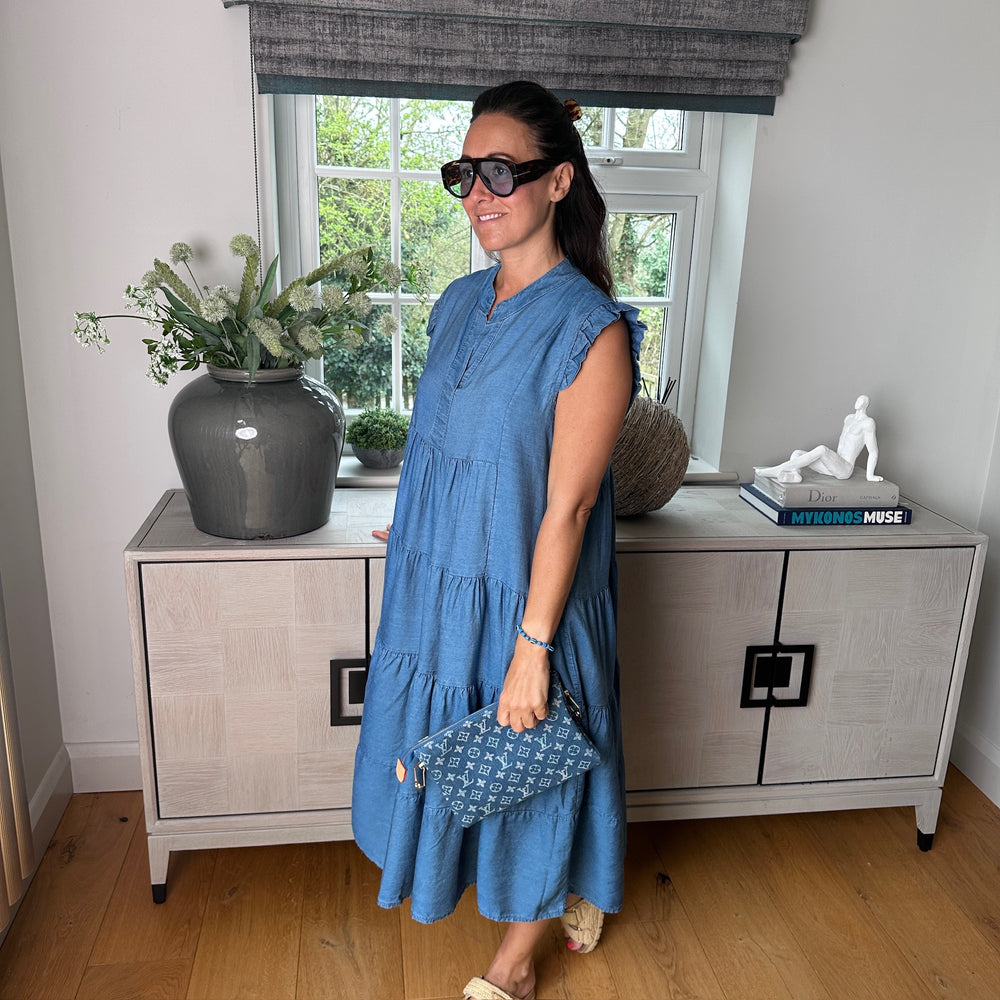 Sean Denim Dress - Blush Boutique Essex