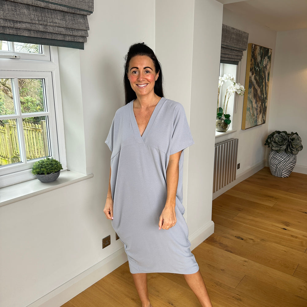 Faith V Neck Dress - Blush Boutique Essex