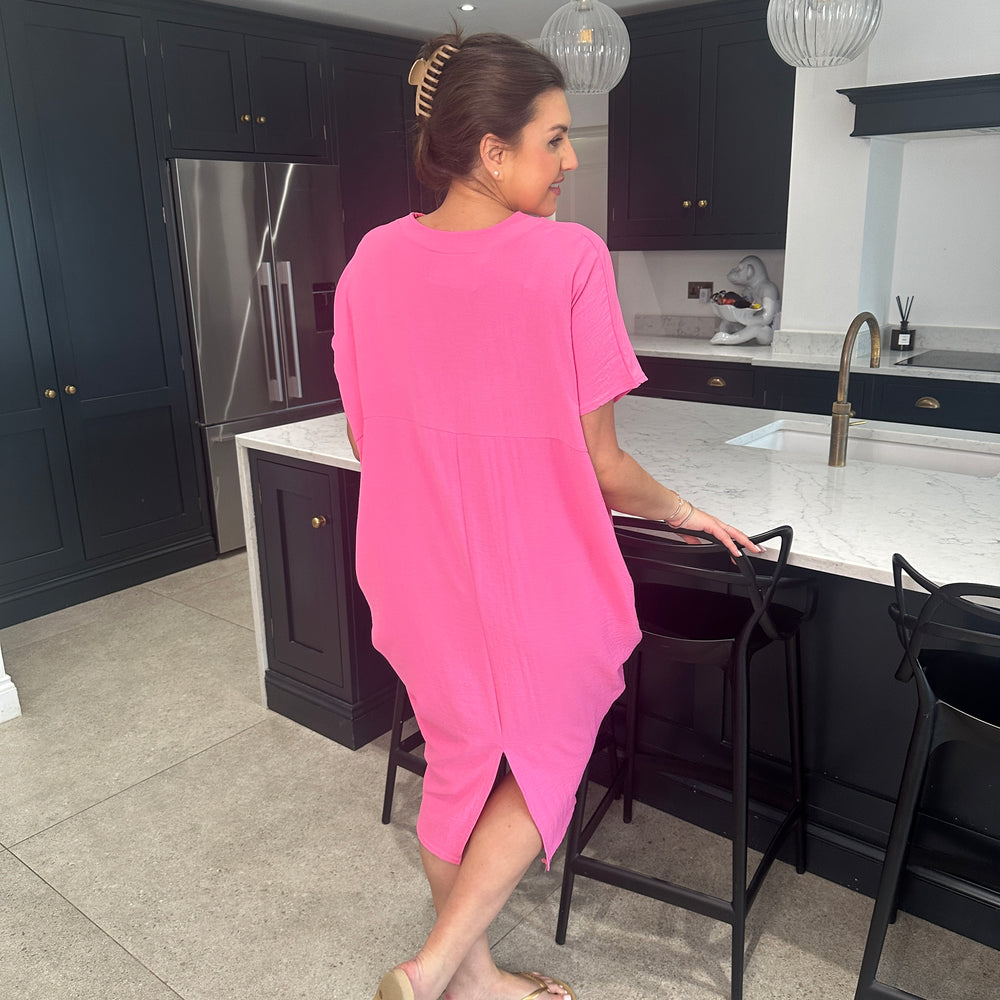 Faith V Neck Dress - Blush Boutique Essex