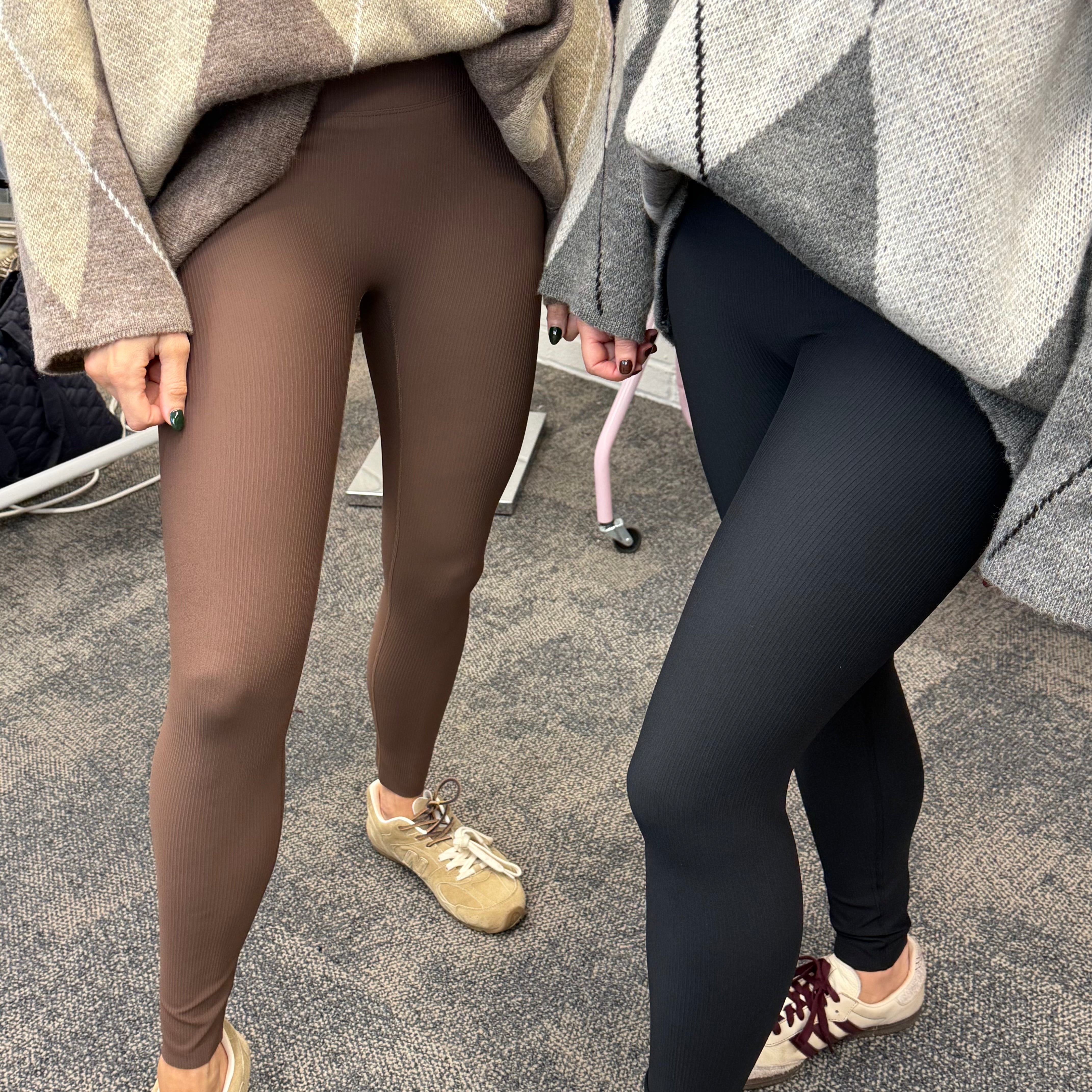 Ribbed energy leggings - Blush Boutique Essex