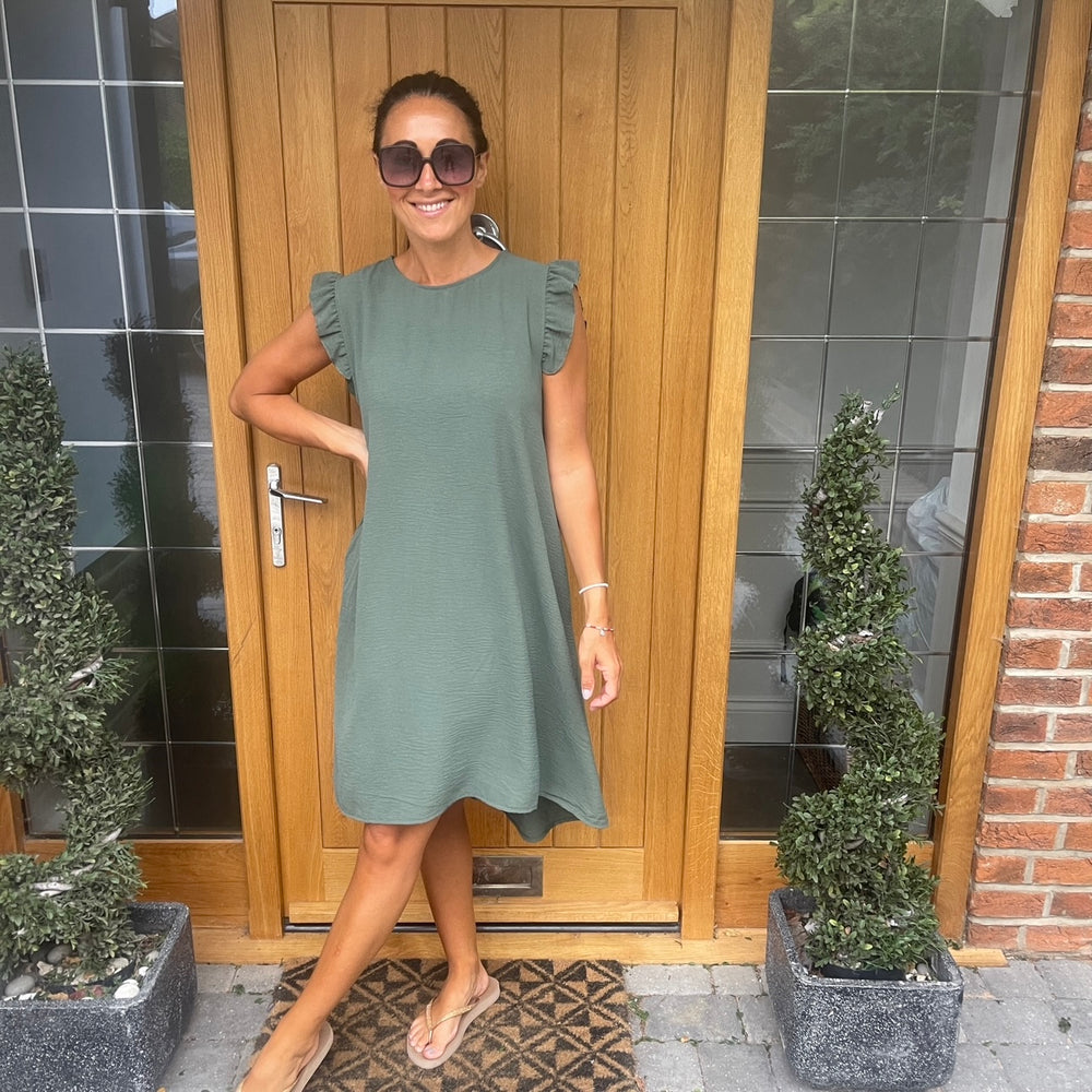 Bertie Button Dress - Blush Boutique Essex
