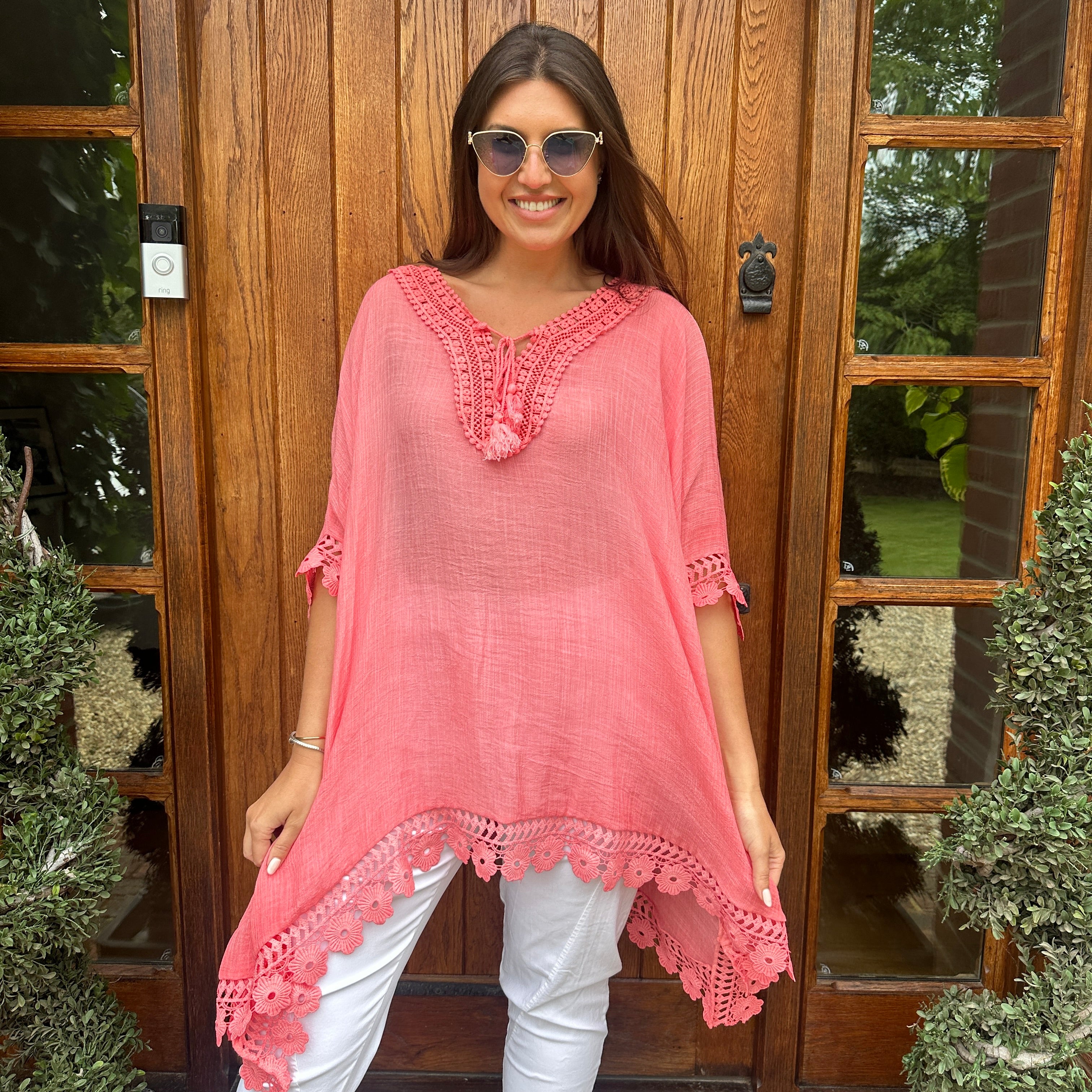 Hazel Kaftan Blush Boutique Essex