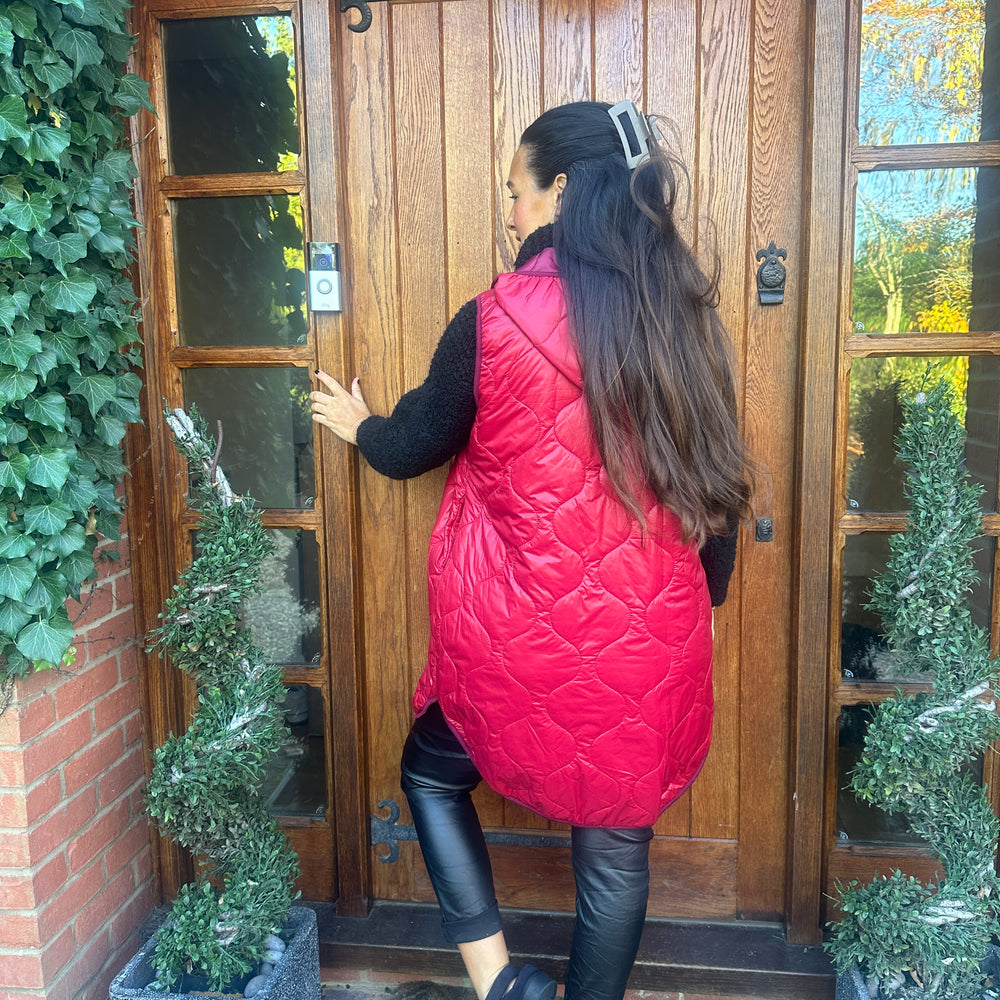 Love Quilted Body Warmer - Blush Boutique Essex