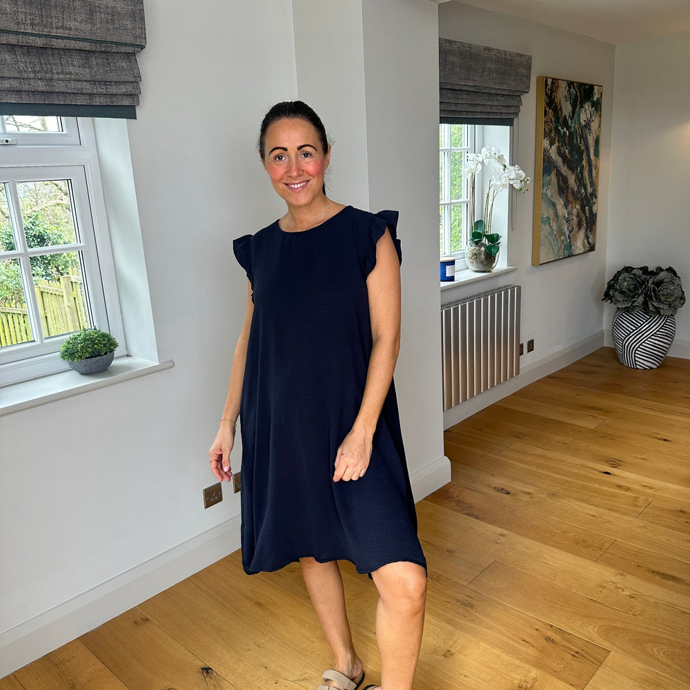 Bertie Button Dress - Blush Boutique Essex