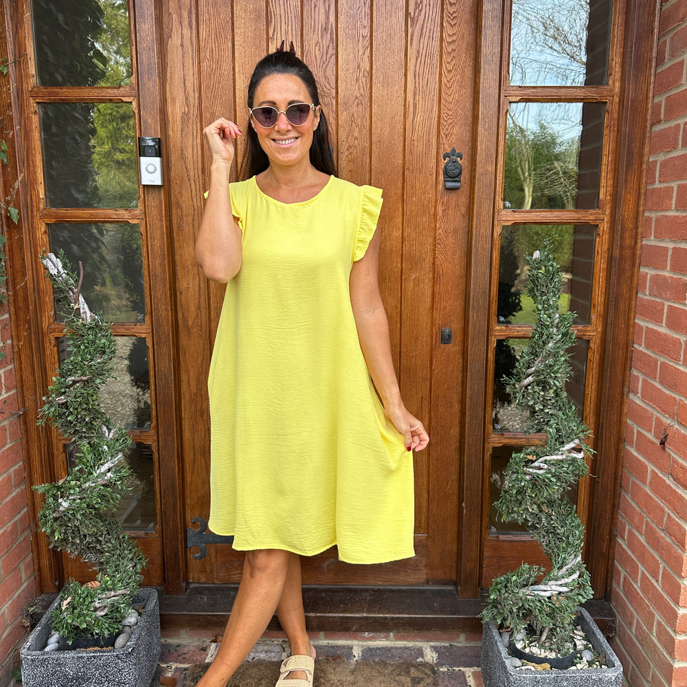 Bertie Button Dress - Blush Boutique Essex