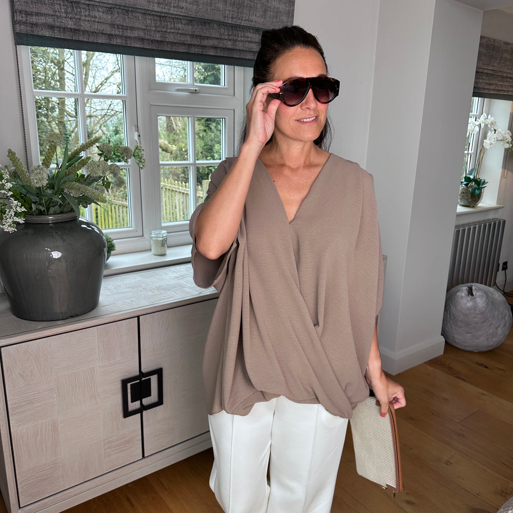 Stacey drape top - Blush Boutique Essex