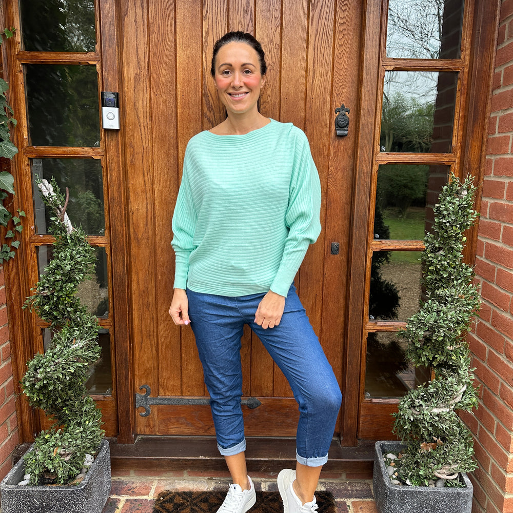 Sammie Ribbed Jumper - Blush Boutique Essex