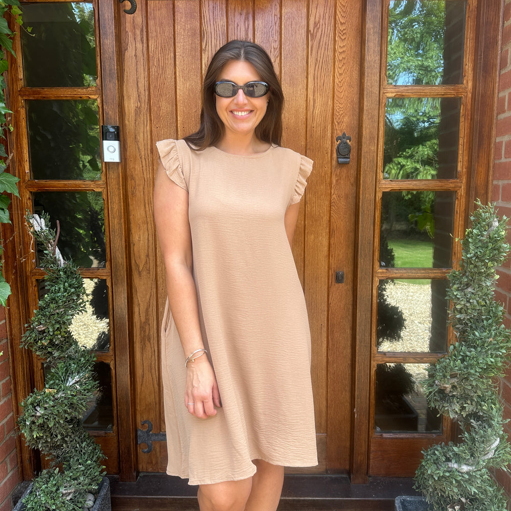 Bertie Button Dress - Blush Boutique Essex