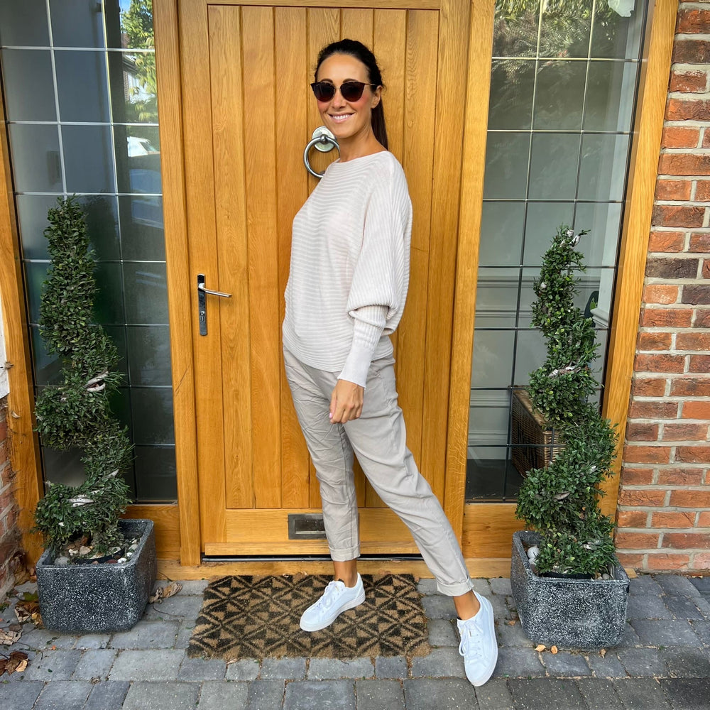 Sammie Ribbed Jumper - Blush Boutique Essex