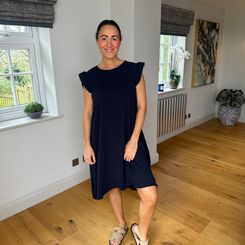 Bertie Button Dress - Blush Boutique Essex