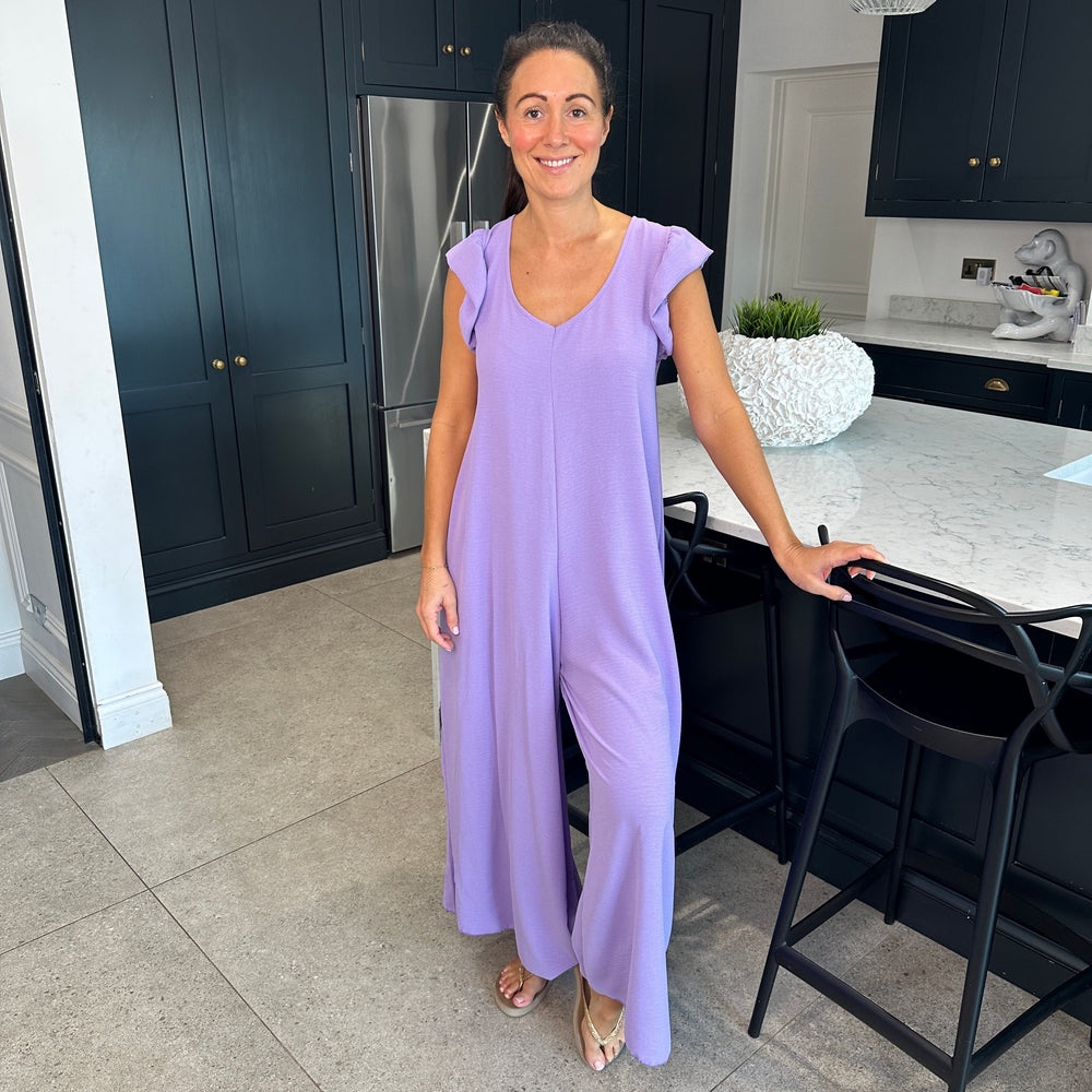 Blair Ruffle Jumpsuit - Blush Boutique Essex