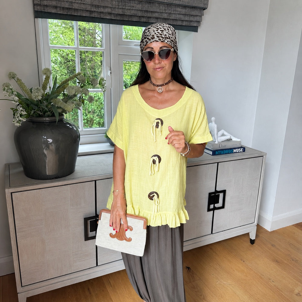 Lexie Button Top - Blush Boutique Essex