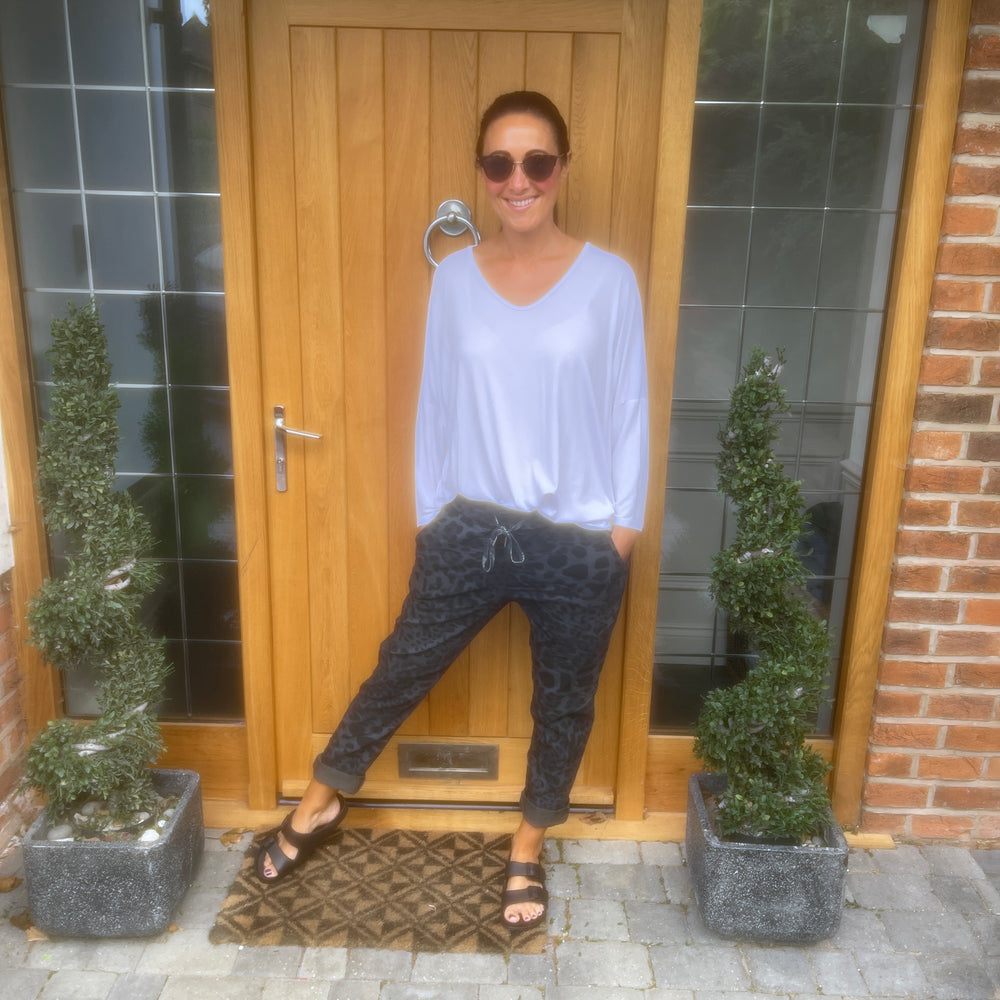 Long Sleeve Jamie Jersey T-Shirt - Blush Boutique Essex