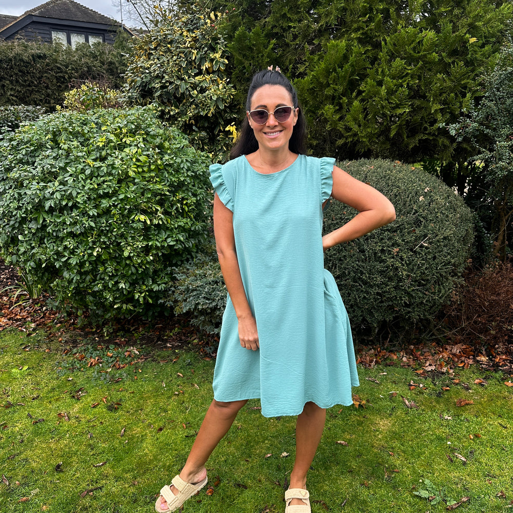 Bertie Button Dress - Blush Boutique Essex