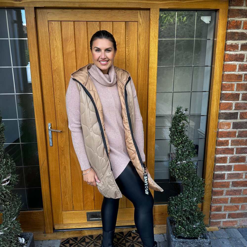 Love Quilted Body Warmer - Blush Boutique Essex