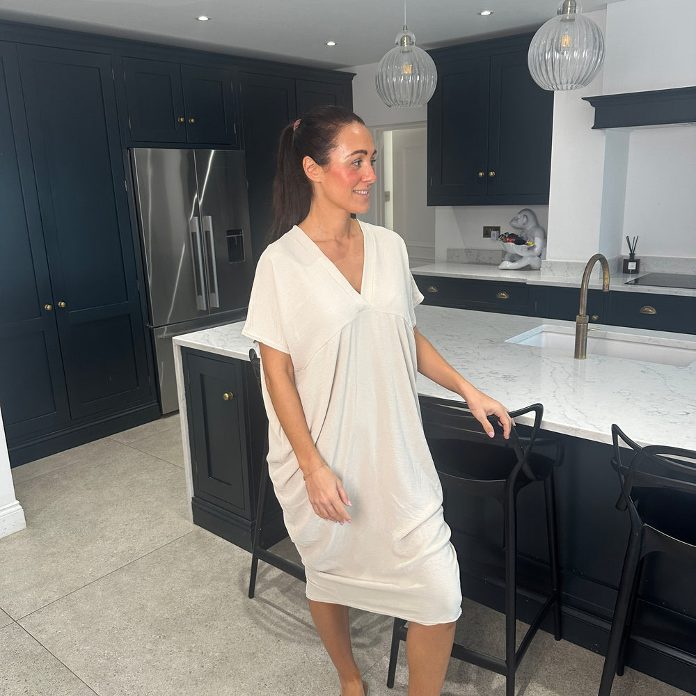 Faith V Neck Dress - Blush Boutique Essex