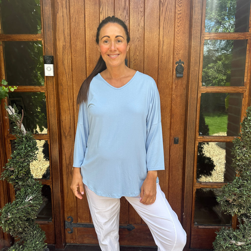 Long Sleeve Jamie Jersey T-Shirt - Blush Boutique Essex