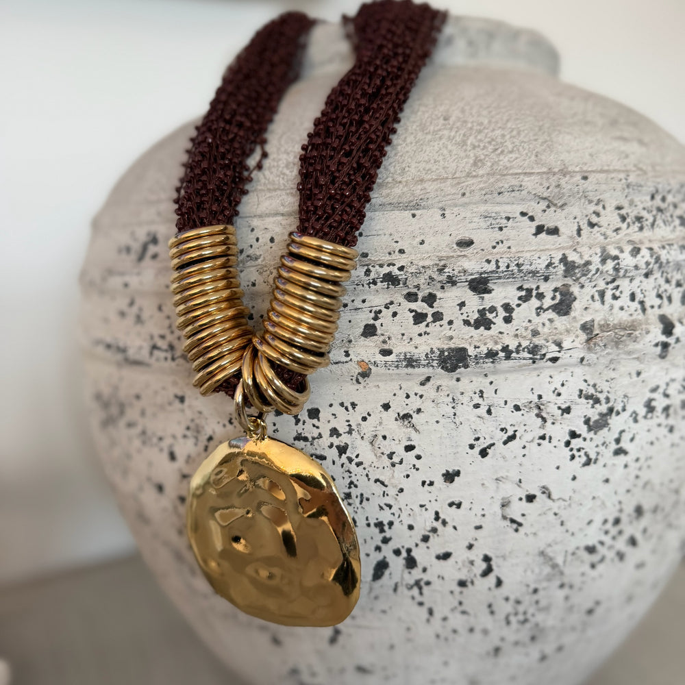 Otis Statement Necklace - Blush Boutique Essex