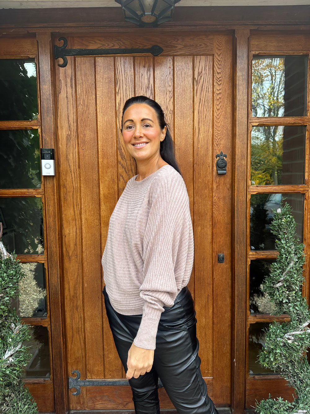 Sammie Ribbed Jumper - Blush Boutique Essex