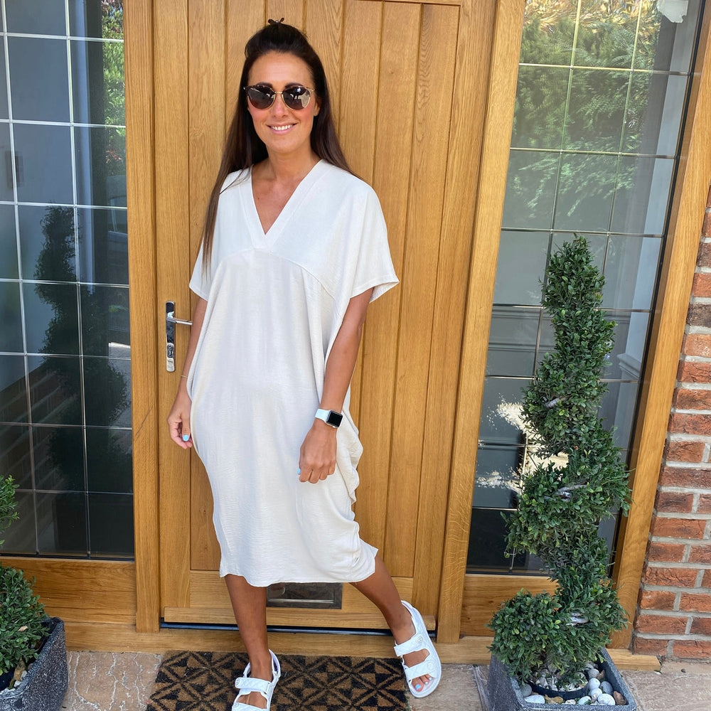 Faith V Neck Dress - Blush Boutique Essex