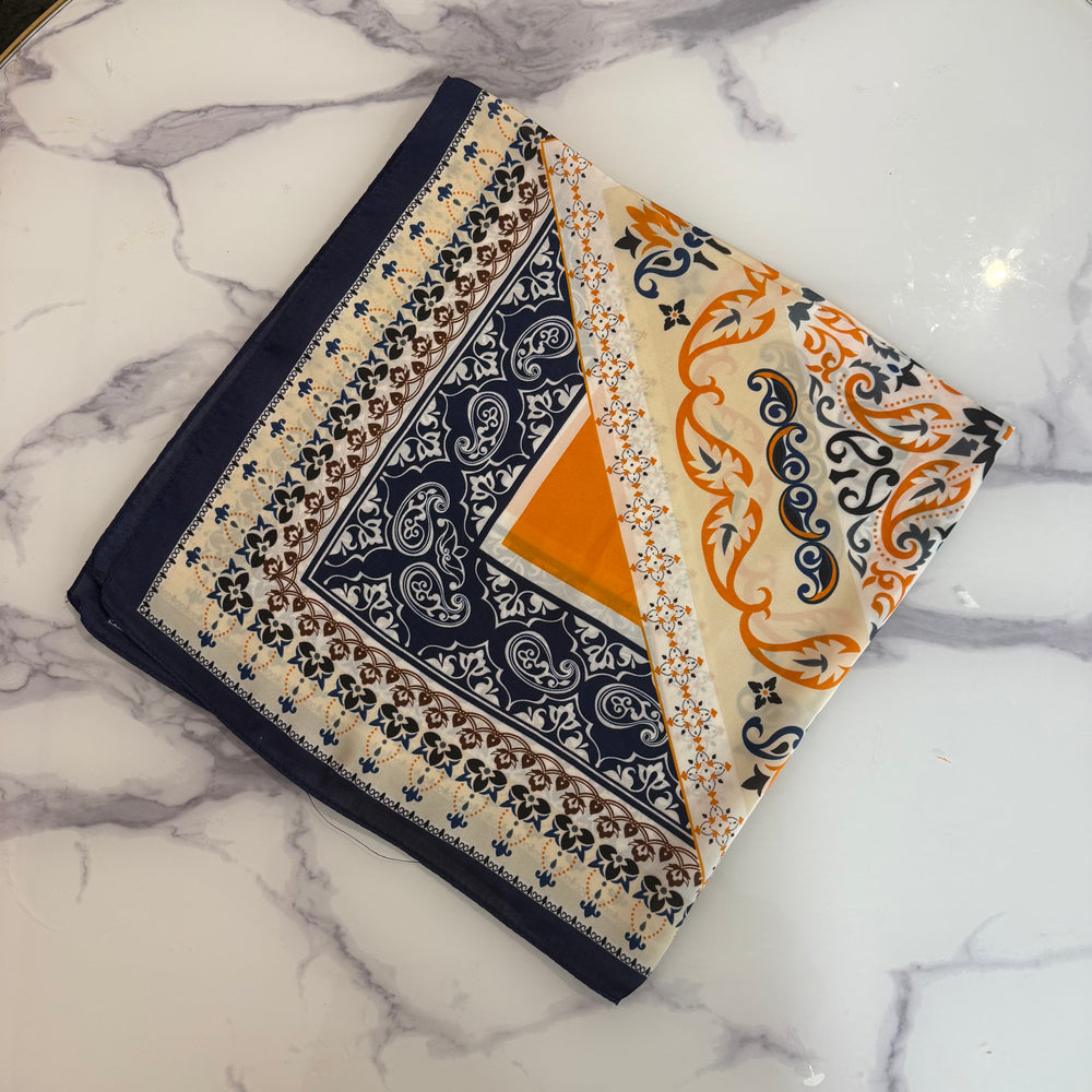 Paisley satin neck scarf - Blush Boutique Essex