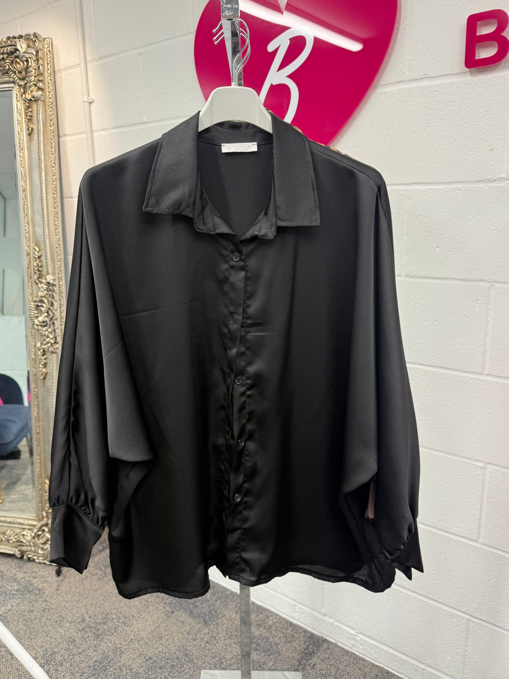 Tori satin shirt - Blush Boutique Essex