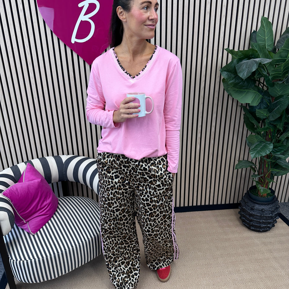 Leoni Leopard Trouser - Blush Boutique Essex