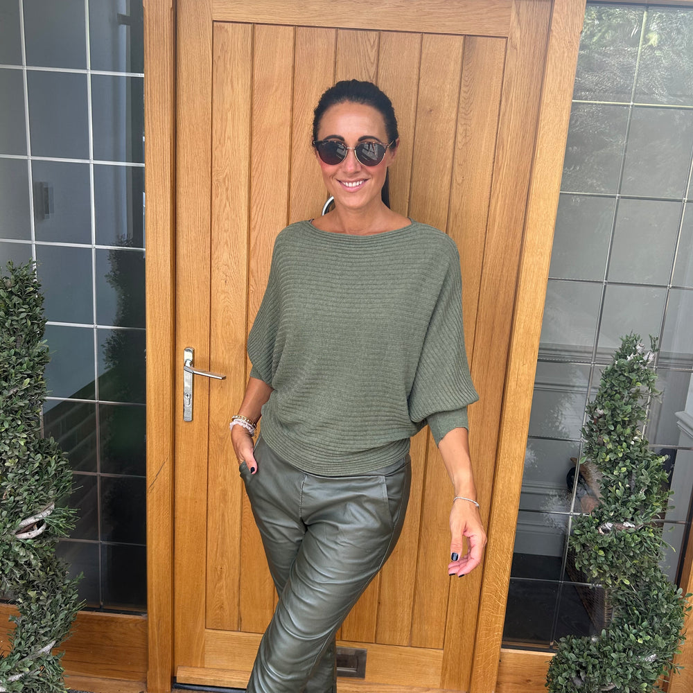 Sammie Ribbed Jumper - Blush Boutique Essex