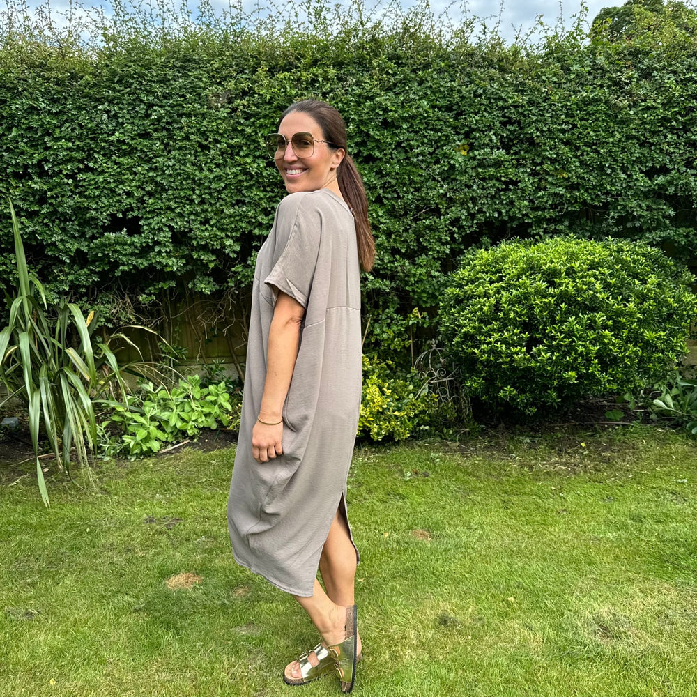 Faith V Neck Dress - Blush Boutique Essex