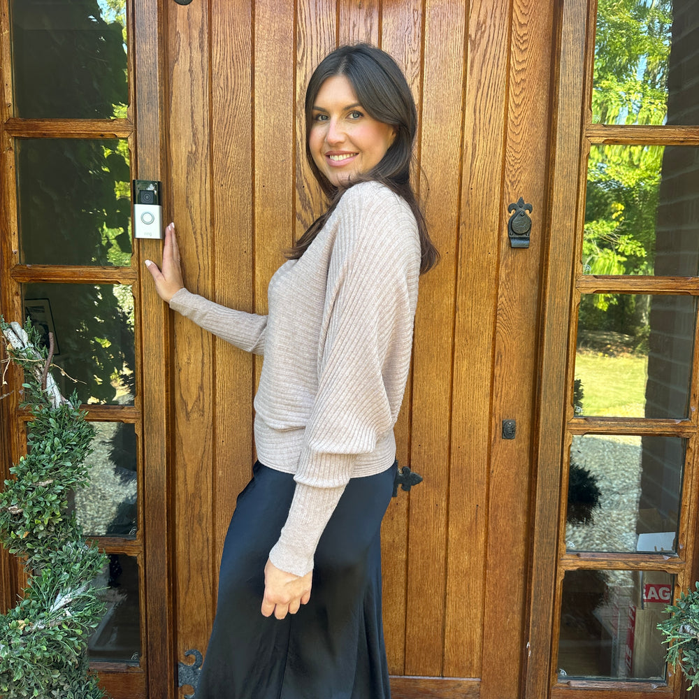 Sammie Ribbed Jumper - Blush Boutique Essex